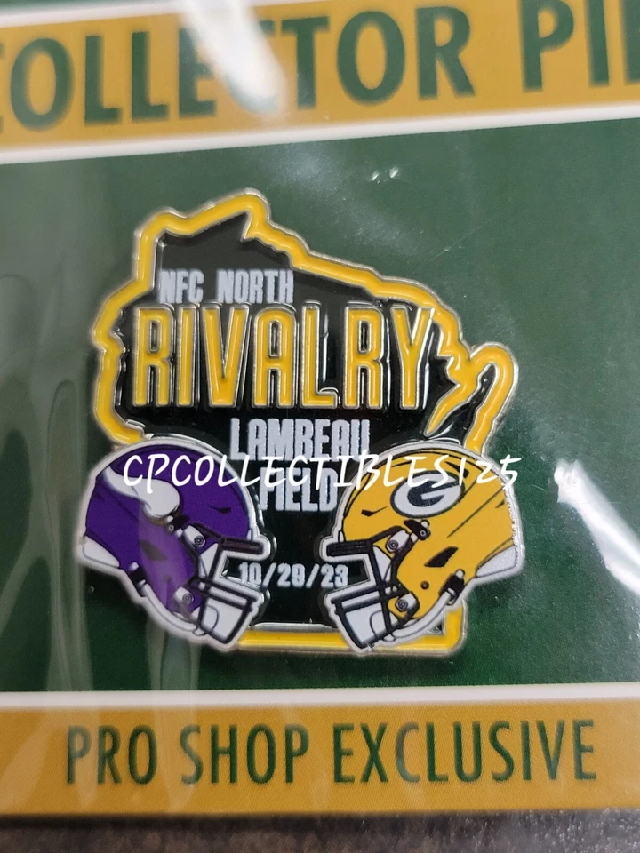 Minnesota Vikings VS Green Bay Packers Game day Pin 10/29/2023 Lambeau Field - Image 1 of 1
