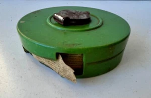 Vintage Soviet Green Bakelite Tape Measure -10m -1950s-60s-For Repair - Picture 1 of 10