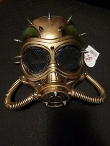 Spiked Steampunk Gas Mask Halloween/Cosplay/Burning Man - Picture 1 of 7