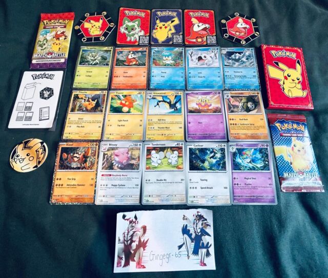 2022 McDonalds -Full Set of 15 Pokemon Cards Happy Meal Match Battle with  Holos