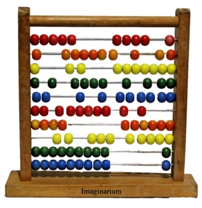 Imaginarium Wooden Abacus Educational Counting Toy 100 Beads Practice Counting - Picture 1 of 24