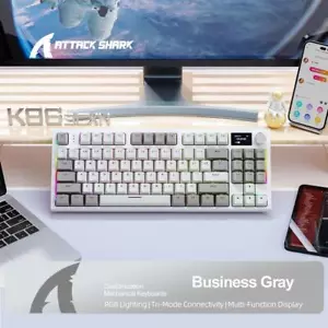 K86 Wireless Hot-swappable Mechanical Keyboard Bluetooth/2.4g with Display Scree - Picture 1 of 26