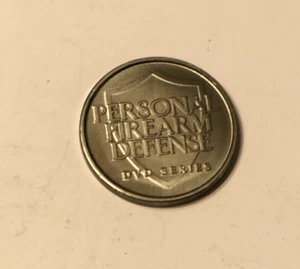 CHALLENGE COIN TOKEN PERSONAL FIREARM DEFENSE DVD SERIES DEFENDERS OF FREEDOM - Picture 1 of 3