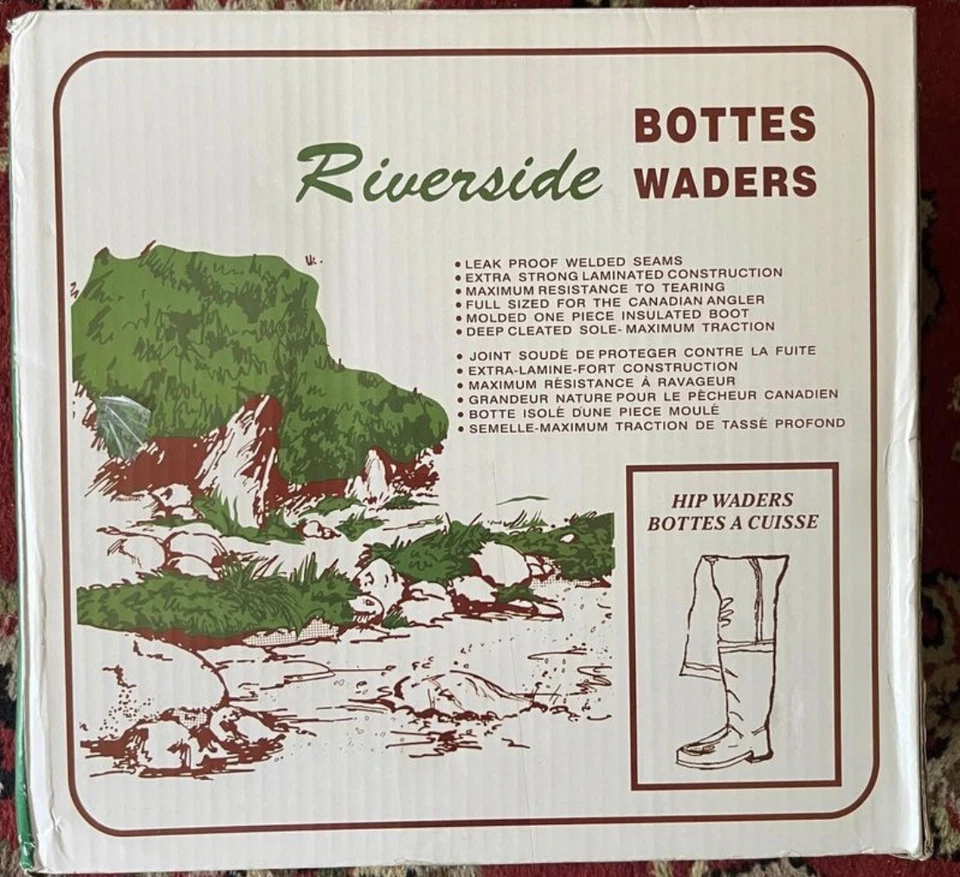 New Riverside Hip Boots Mens Size  8 Green Hip Waders NOS RWH-06-X - Image 1 of 1