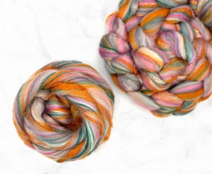 Merino Bamboo Stellina Sari silk roving, wool top, 100 g, Harley's dream - Picture 1 of 2