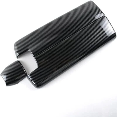 Cubierta de caja reposabrazos central de fibra de carbono para Mercedes Benz Clase E W212 10-15 Foto 1 de 4