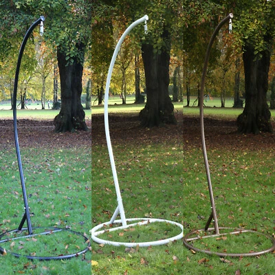 Swing Hanging Egg Chair Pole Frame with minor scratches white brown black