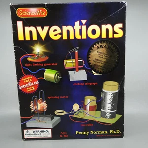 Science Wiz Inventions Penny Norman libro di 40 pagine e 5 grandi progetti età 8-80 - Foto 1 di 6