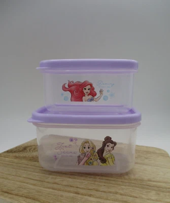 Contenedor sellado lonchera Disney Princess 2 piezas 220 ml 130 ml púrpura Foto 1 de 4