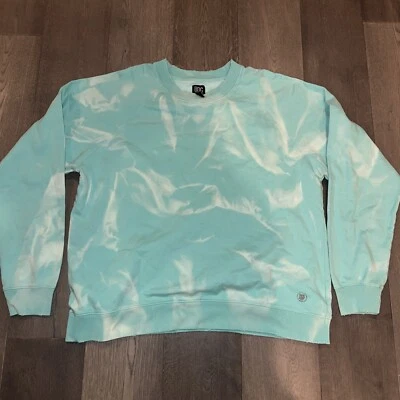 Moletom Urban Outfitters BDG azul água lavagem ácida tiedye tamanho grande gola redonda GG - Imagem 1 de 4