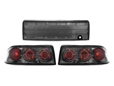 Euro Gunmetal Altezza Rear 3 Pieces Tail Lights For 92-94 Mitsubishi Eclipse Foto 1 de 4