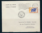 FRF enveloppe timbre de service conseil de l'Europe 67 Strasbourg 1963 