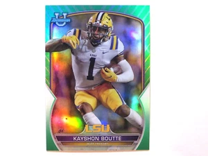 2022 Bowman Chrome University Kayshon Boutte Green Card #20 Patriots 41/99 - Bild 1 von 2