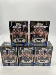 5x 2024 Topps Chrome UFC Trading Cards Factory Sealed Blaster Box - Picture 1 of 5