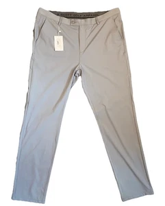 Pantalones técnicos de rendimiento deportivo elásticos grises 40x33 Boston Scott Golf para hombre nuevos con etiquetas $125 - Imagen 1 de 9