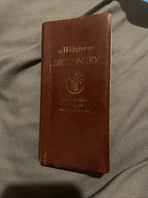 Webster Pocket Dictionary 1957 First Edition PB Definitions - Image 1 of 2