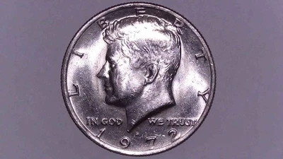 1972-D Kennedy Half Dollar Weak F In FG DDO Errors Luster - Image 1 of 4