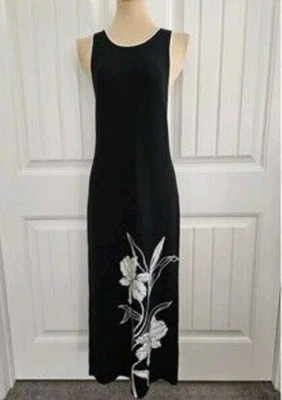 Vestido NEGRO Bodycon Midi Talla XS S M Funda Mujer Cambio Suéter Vestido Peonía Foto 1 de 4