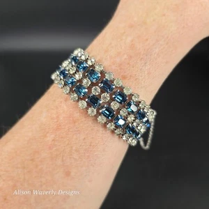 Kramer Strass breit blau & transparent - Bild 1 von 15