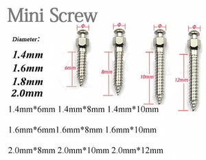 15 Sizes Dental Orthodontic Screws Micro Implants Mini Self-Drilling Screw - Picture 1 of 41