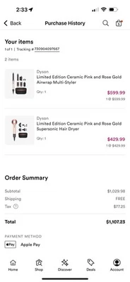 Dyson Supersonic Hair Dryer and AirWrap in Ceramic Pink and Rose Gold - Image 1 of 4