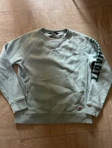 Carhartt Crew Neck Jumper Women's Size L 12 -14 Green Relaxed Fit - Picture 1 of 5