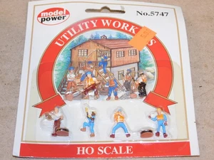 Model Power HO Utility Workers Figures People #5747 NIP - Picture 1 of 1