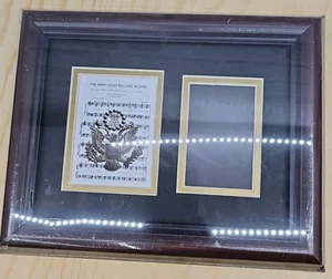 US Army Military Picture Frame "The Army Goes Rolling Along" 2-Slot Frame - Picture 1 of 6