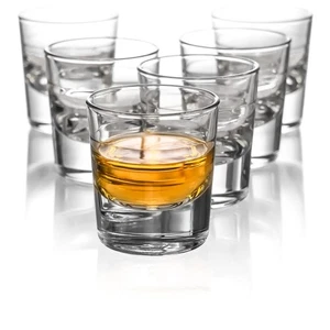 Set of 6 Clear Glass Small 6 Fl Oz Drinking Glassware Beverage Tumblers - Picture 1 of 5