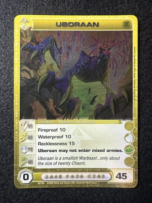Chaotic Min E 45 Uboraan 34/100 SS 1st Edition Foil Rare NM - Image 1 of 2