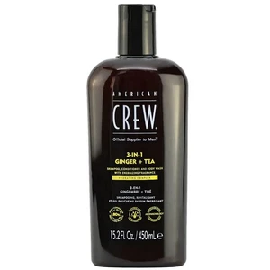 American Crew 3 in 1 zenzero + tè shampoo balsamo e lavaggio corpo 15,2 oz - Foto 1 di 2