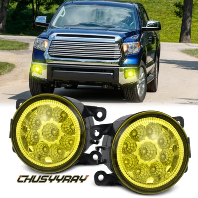 Par de luces antiniebla LED para parachoques derecha e izquierda para Toyota Tundra 2014 2015-2021 Foto 1 de 4