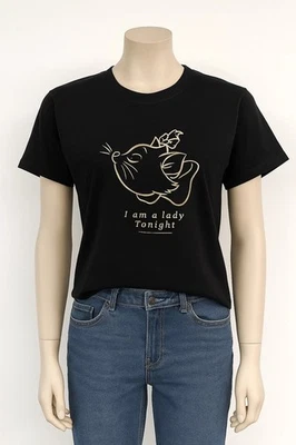 T-shirt noir et doré Marie des Aristochats Disney T.S - Photo 1/4