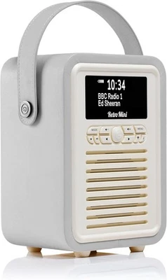 Tragbares DAB Radio mit Bluetooth-Lautsprecherein, DAB+Radio Alarm Wecker - Bild 1 von 4
