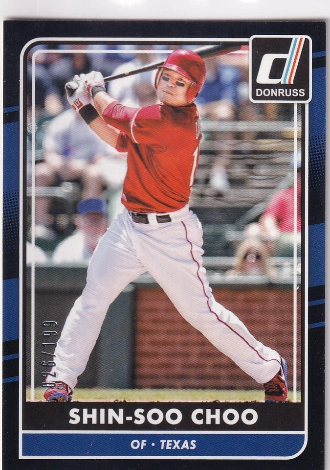 SHIN-SOO CHOO/199 DONRUSS BORDE NEGRO GUARDABOSQUES PARALELOS #117 2016 16 PANINI Foto 1 de 1