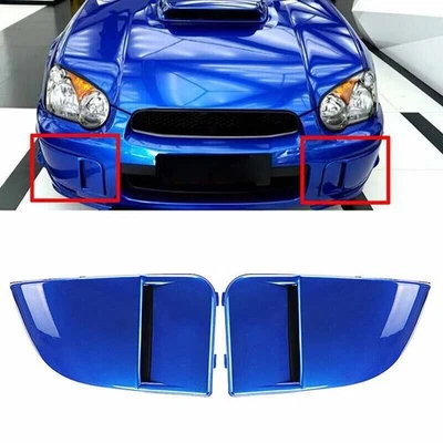 Tampa moldura para parachoque dianteiro azul para Subaru Impreza WRX STi 2004 2005 - Imagem 1 de 4