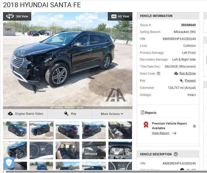 Temperature Control LWB Front Canada Market Fits 17-19 SANTA FE 4284263 - Image 1 of 4