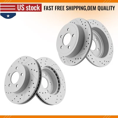 Комплект передних и задних тормозных дисков для Jeep Liberty 2003 2004 2005 2006 2007 годов выпуска - Изображение 1 из 4