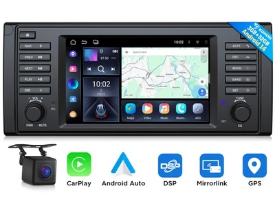 Für BMW E39 7" IPS Android 14 Autoradio CarPlay Navi Navigation BT Bluetooth RDS - Bild 1 von 4