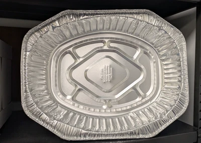 Aluminium Foil pans - 50 count Large Disposable Aluminium Foil Roasting Pan  - Image 1 of 3