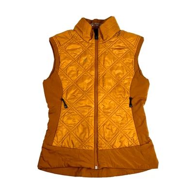 Chaleco Apres acolchado Mountain Force para mujer XS/34 dorado naranja cremallera completa capa intermedia Foto 1 de 4