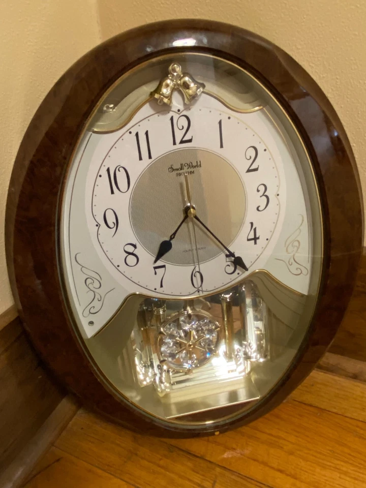 Rhythm Magnificent Walnut Musical Clock - 4MJ862 - Image 1 of 1