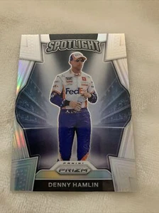 2021 Panini Prizm Racing SPOTLIGHT Silver Prizm Denny Hamlin #S4 - Foto 1 di 2