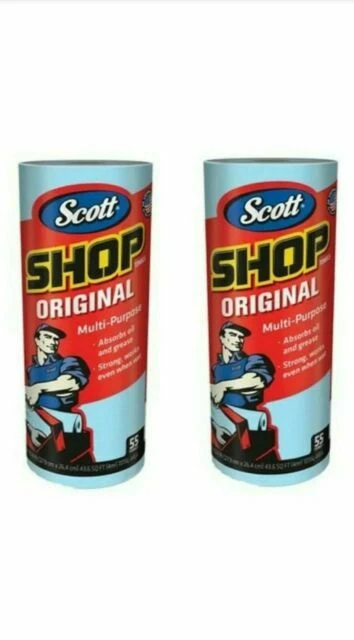 SCOTT 75040 Shop Towels, 55 Sheets - 2 Pack