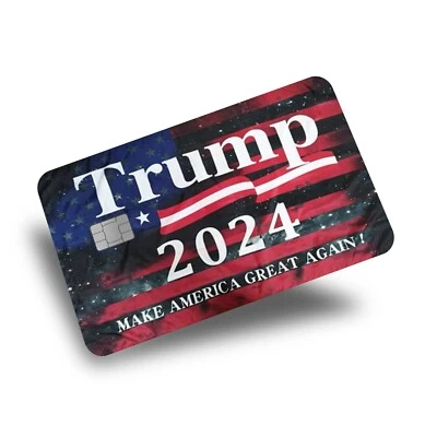 TECHWRAP Trump 2024 Credit Card Skin/Credit Card Sticker- Trump 2024 Card Skin/Sticker
