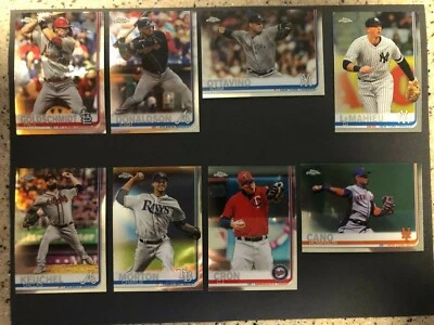 2019 TOPPS CHROME UPDATE BASEBALL CARDS BASE RC'S VETERANS ASG 1-100 MLB CARD FS - Image 1 of 4