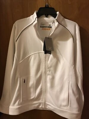 Chaqueta de golf CUTTER & BUCK blanca seca Tec Teradata cremallera mediana Foto 1 de 4