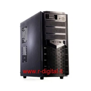CASE ITEK PEARL GAMING MIDDLE TOWER MODDING USB NERO con PANELLO FRONTALE RAID - Picture 1 of 3
