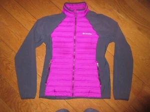 Columbia Damen Hybrid Daunenjacke, violett/anthrazit, Medium, gebraucht, top! - Bild 1 von 8