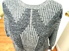 Mossimo Ladies Size L Black/Gray 1/2 Sleeve Slipover Sweater-NWT-Acrylic